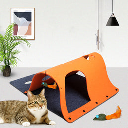 2-in-1 DIY Cat Tunnel Toy & Nest