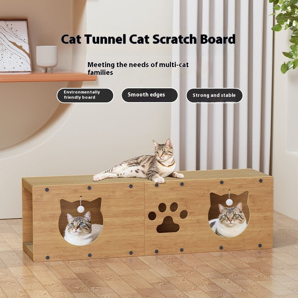 Tunnel Wear-Resistant Corrugated Vertical Cat Toy