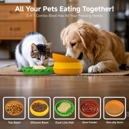 Hamburger Appearance Pet  Bowl Combination